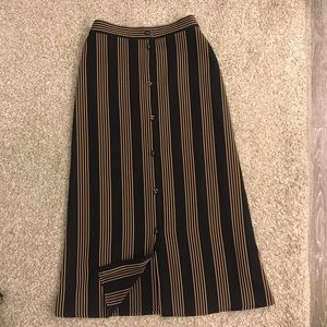 H&M Striped Midi Skirt - 6
